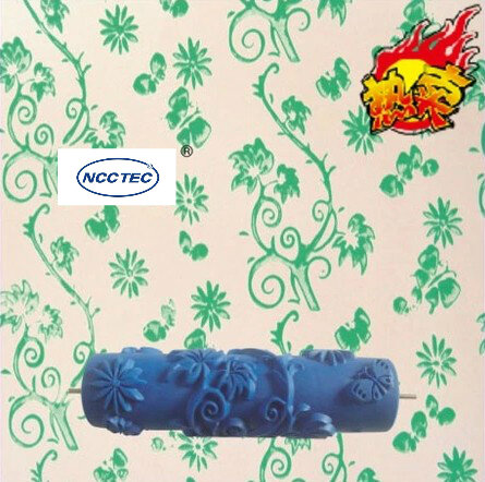 NCCTEC 액체 벽지 부드러운 고무 페인트 롤러, 페인트 인쇄, 엠보싱 코팅 드럼, 규조토 스즈 도구, 7 인치, 무료 배송, 180mm