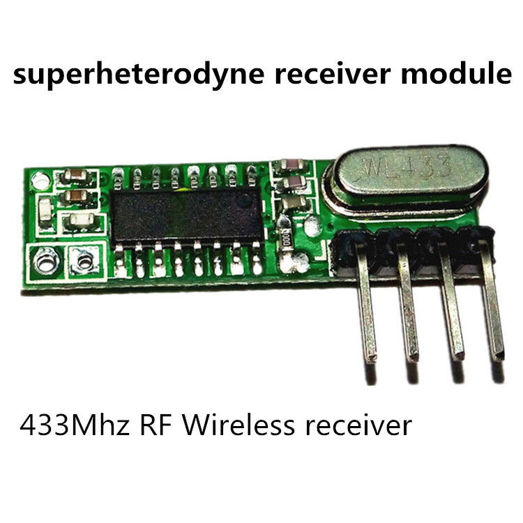 Superheterodyne RF 송신기 및 수신기 모듈 키트, Arduino uno용 소형 사이즈 Diy 키트, 433 mhz 리모컨, 433 Mhz, 1 세트