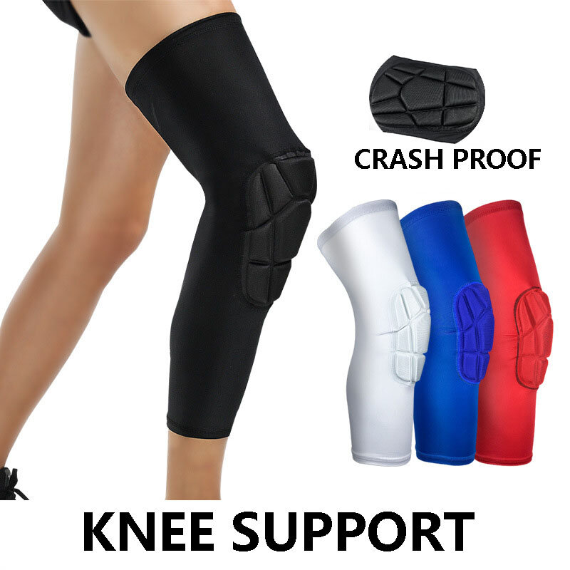 1個膝サポートブレーススポーツプロテクター安全トレーニング弾性膝パッド保護膝ガードフォームバスケットボール