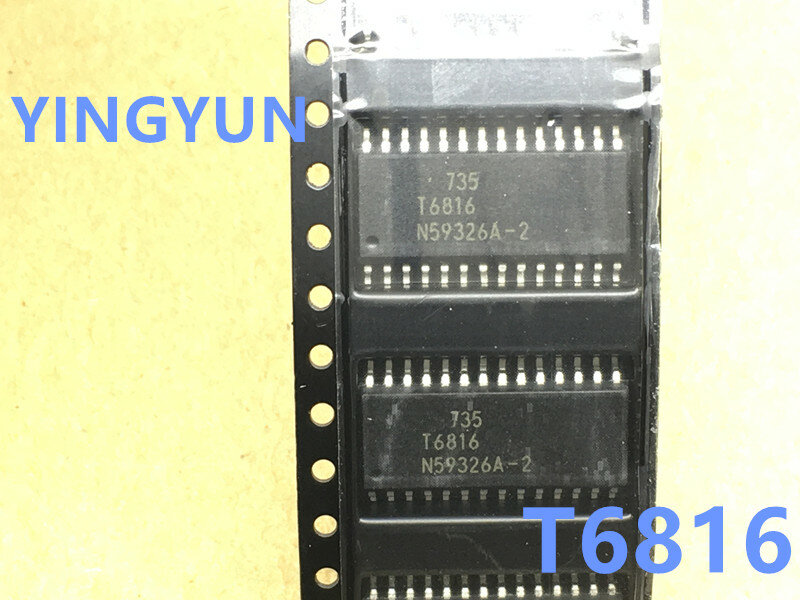 5 шт./лот T6816-TIQY T6816 SOP-28 Автомобильная интегральная схема для Pa-ssat, чип панели кондиционирования воздуха