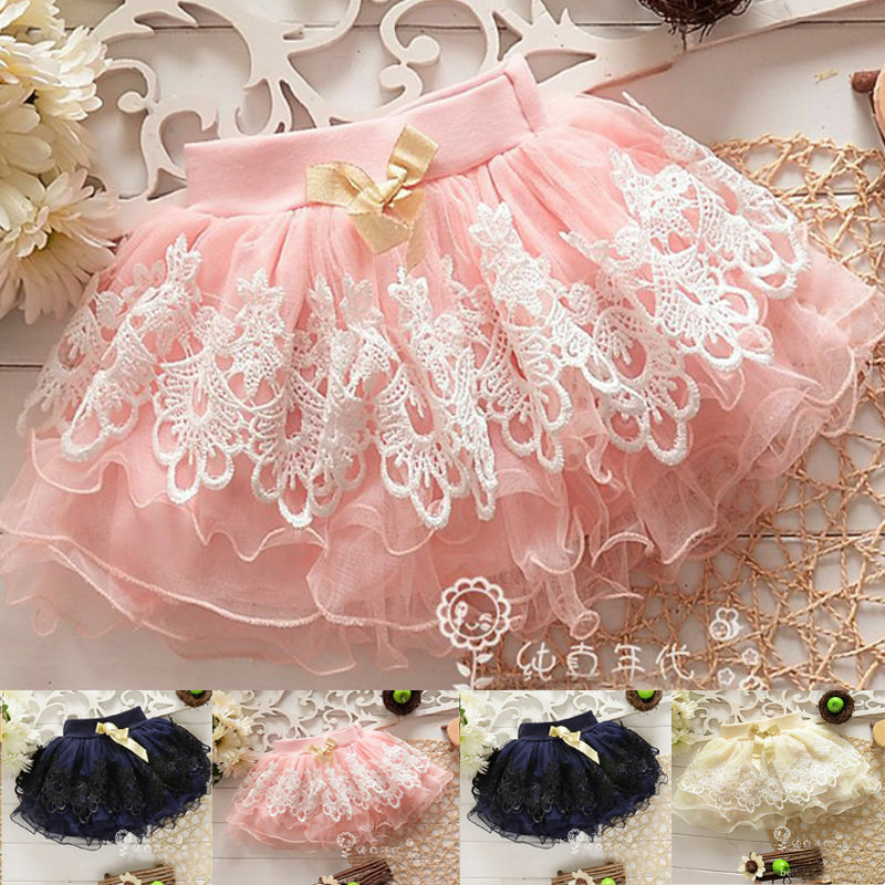 2018 Baby Princess Summer Floral Tutu Mini skirt New Diaper Cake Tutus Girls Skirts Children Short Skirts