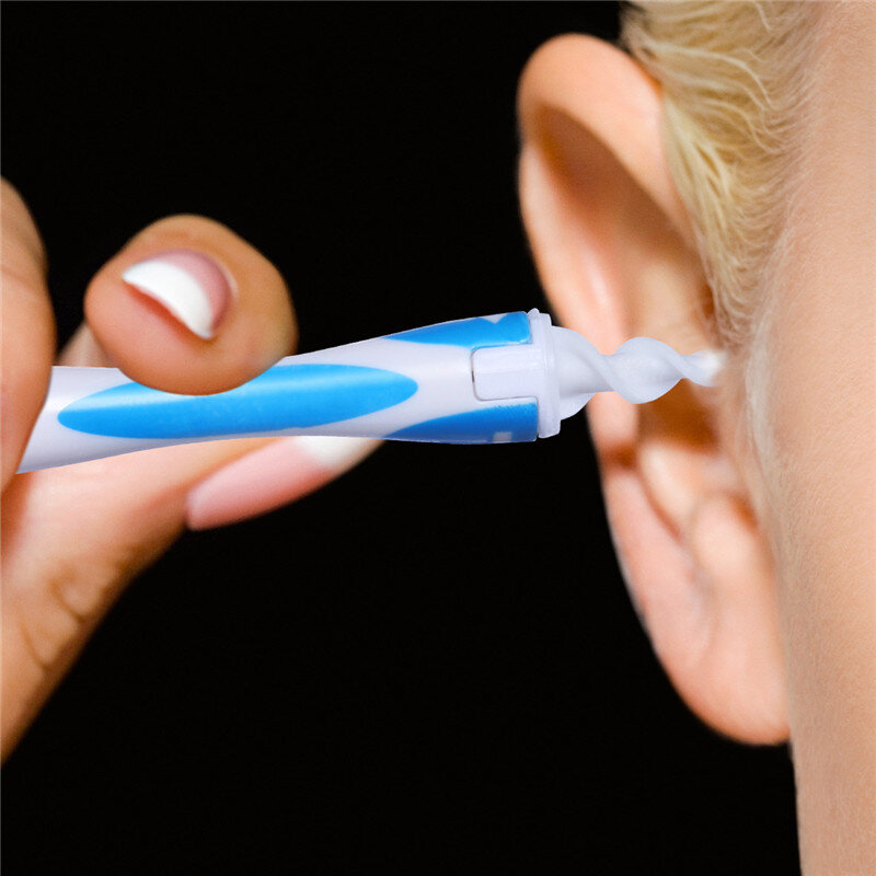 RUIMIO 1 Unidades espiral suave desechable fácil cerumen herramienta Earpick cera del oído removedor seguro espiral limpiador prevenir oído- elija Clean