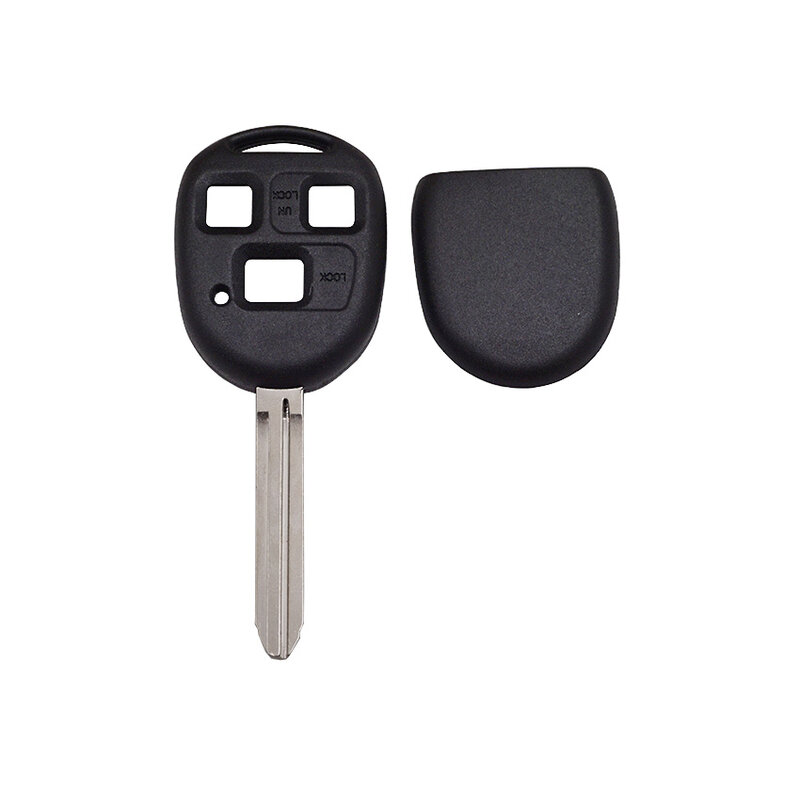 Xinyuexin-carcasa de repuesto para llave de coche, 3 botones, para TOYOTA Yaris Land Cruiser Camry con hoja Toy43