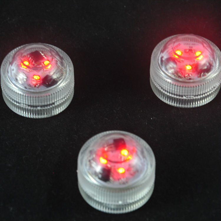 Mini lampe LED Submersible à 3LED, 10 pièces, imperméable, pour décoration de fête, mariage, événement