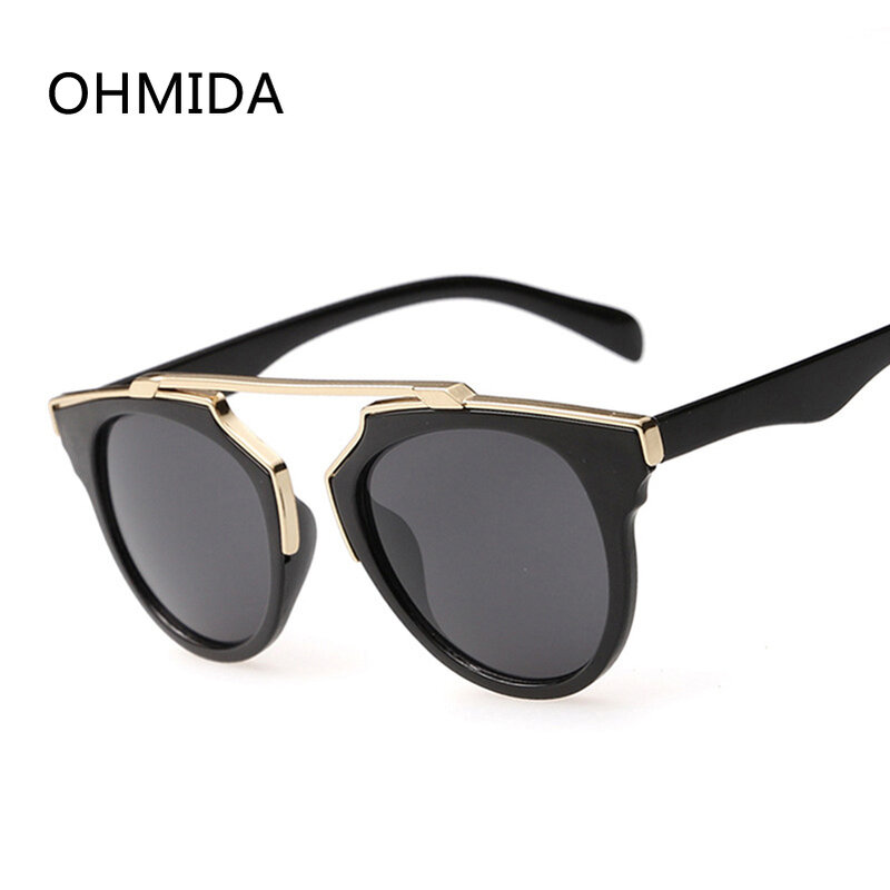 OHMIDA New Fashion Luxury Brand Sunglasses Women Vintage Retro Mirror Sun Glasses Men Cat Eye Sunglass Oculos De Sol Feminino