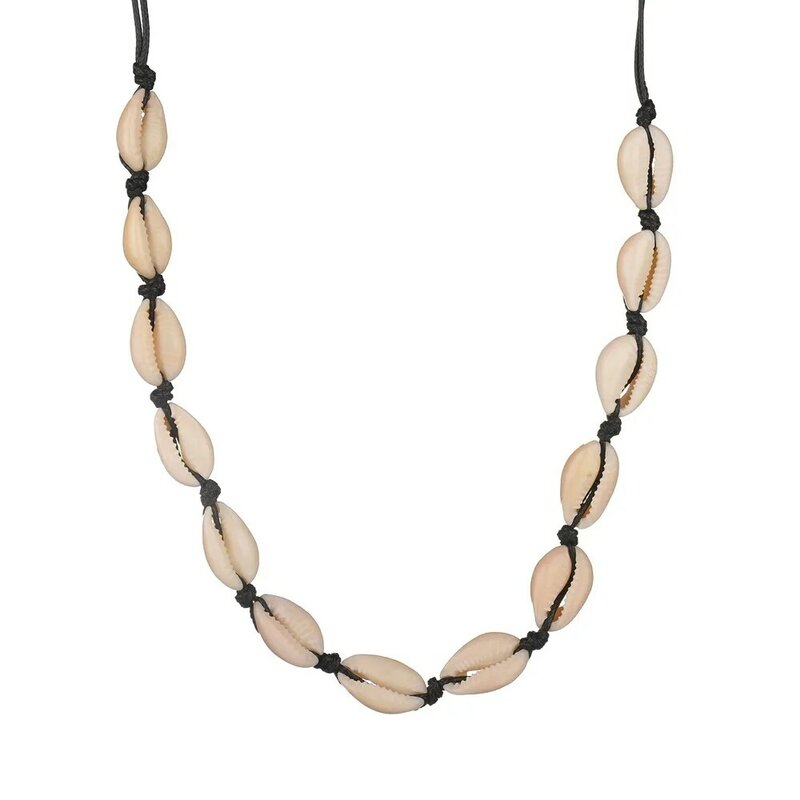 X136 натуральное летнее пляжное ожерелье-чокер из ракушек простое богемное ожерелье из ракушек ювелирные изделия для женщин и девочек подаро...