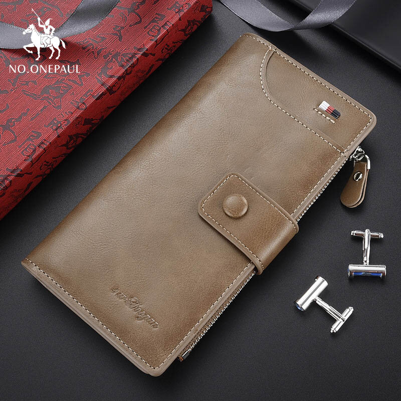 Lange und hohe qualität zipper brieftasche männer lange brieftasche Europäischen und Amerikanischen mode klassische multi-funktion hand geldbörse geschenk