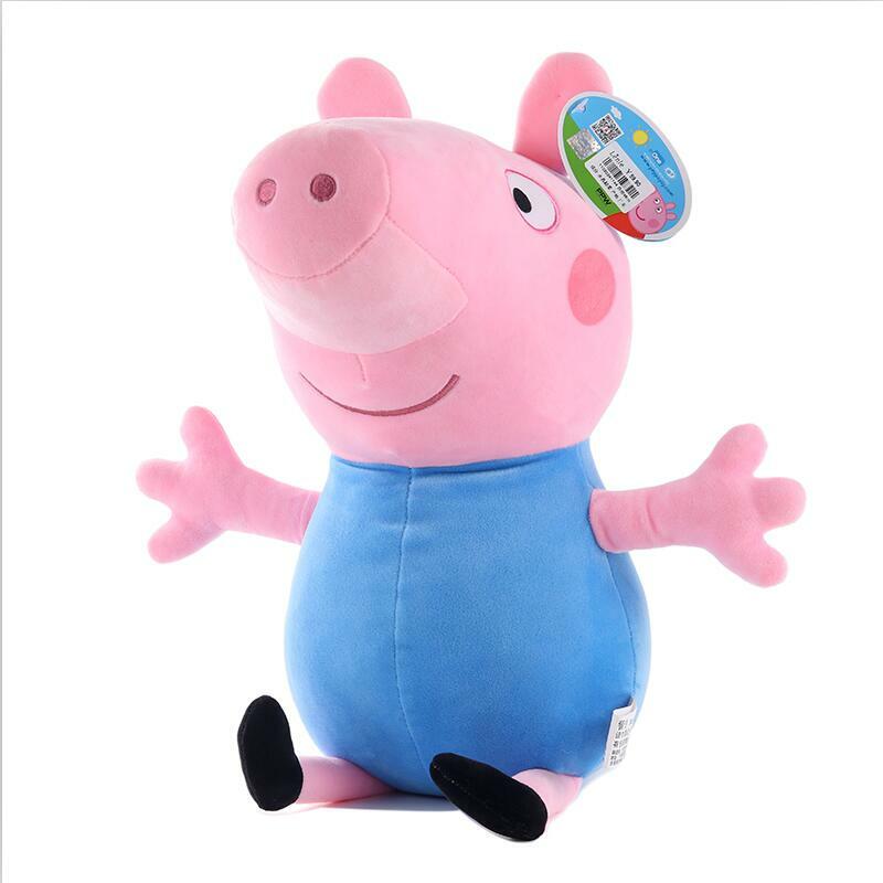 Peppa pig Toys George pepa Pig Family Plush Toys 19cm Stuffed Doll Party decorations Schoolbag Pendan Toys For Children