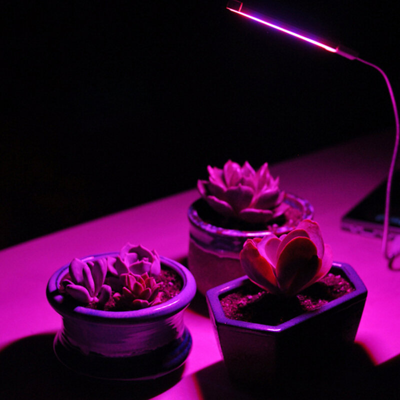 Светодиодная лампа для выращивания растений, 5 в постоянного тока, USB, красный, синий светильник для гидропоники, 2,5 Вт, 4,5 Вт, портативная удобсветодиодный Светодиодная лампа полного спектра для выращивания растений
