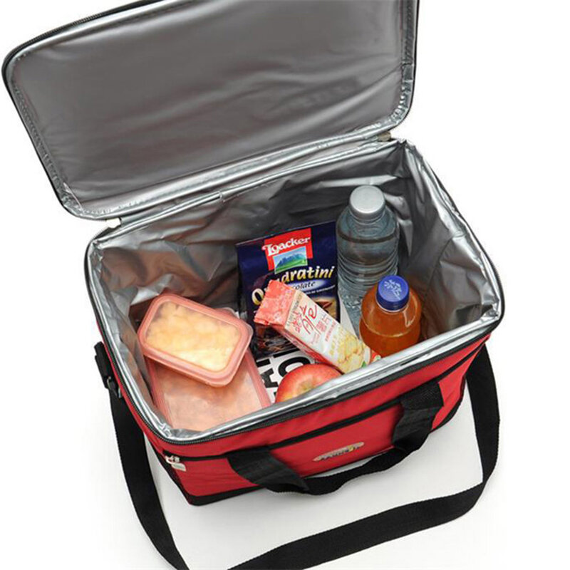 16л утолщенная Складная свежая Водонепроницаемая нейлоновая сумка для обеда сумка-холодильник для стейка теплоизоляционная сумка изоляцио...