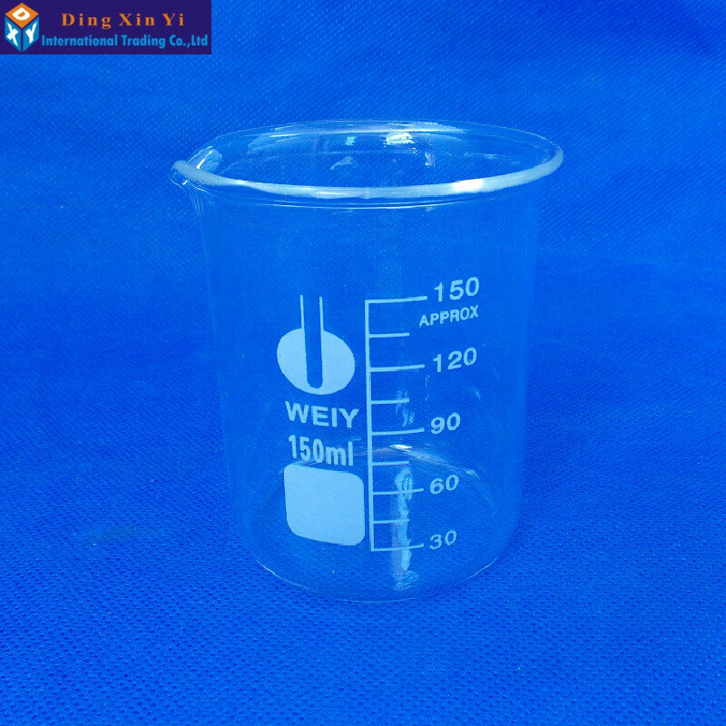 (4 pezzi/lottp) bicchiere di vetro 150ml, forniture di laboratorio materiale ad alto contenuto di boro di buona qualità