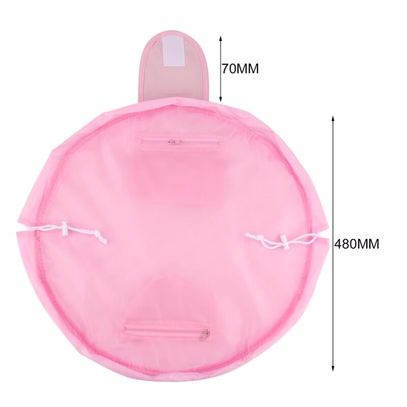 Korean Fashion Waterproof Large Capacity Quick Drawstring Makeup Jewelry Storage Bag Women Travel Cosmetic Bag Toiletry Tool Kit