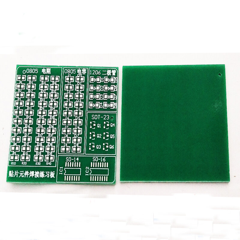 10pc pcb manufactur printed Circuit board smt Universal board 0805 1206 SOT23 IC practice board DIY