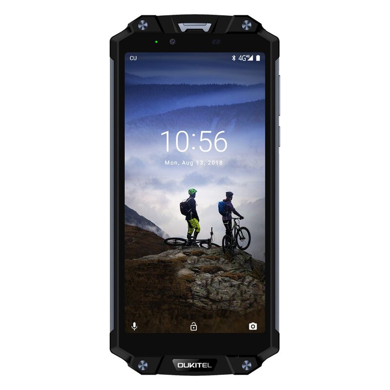 Oukitel wp2 ip68 impermeável à prova de choque poeira telefone móvel 4 gb 64 mt6750t octa core 6.0 "18:9 10000 mah impressão digital smartphone