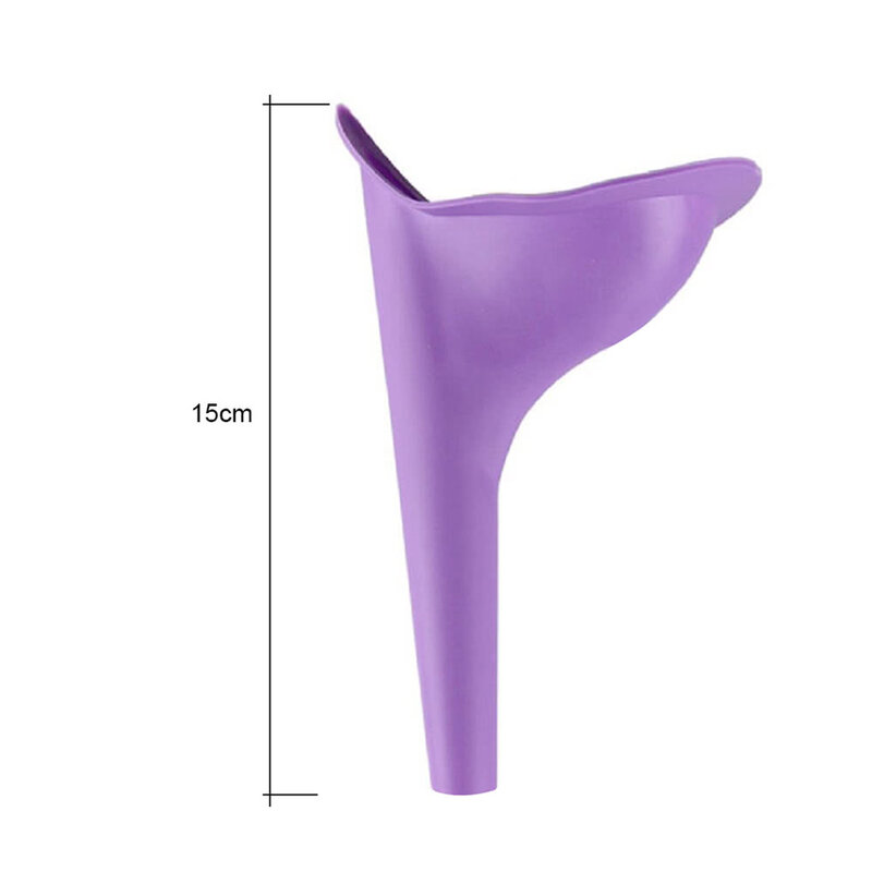 1 PC Portable Outdoor Women Urinal Tool Foldable Female Urinal Soft Silicone Urination Device Stand Up & Pee For Travel Camping