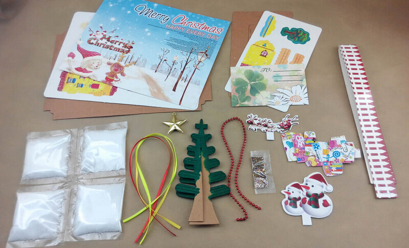 2019 25x19cm multicolorido papel crescer mágico natal casa caixa árvore mágica árvores de crescimento descoberta crianças brinquedos ciência para crianças