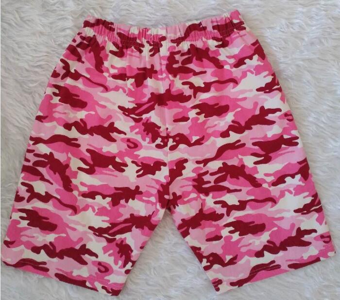 Conjunto Sexy de dos piezas para mujer, Top corto de tubo y pantalones cortos de motorista, conjuntos ajustados de camuflaje rosa a juego de talla grande
