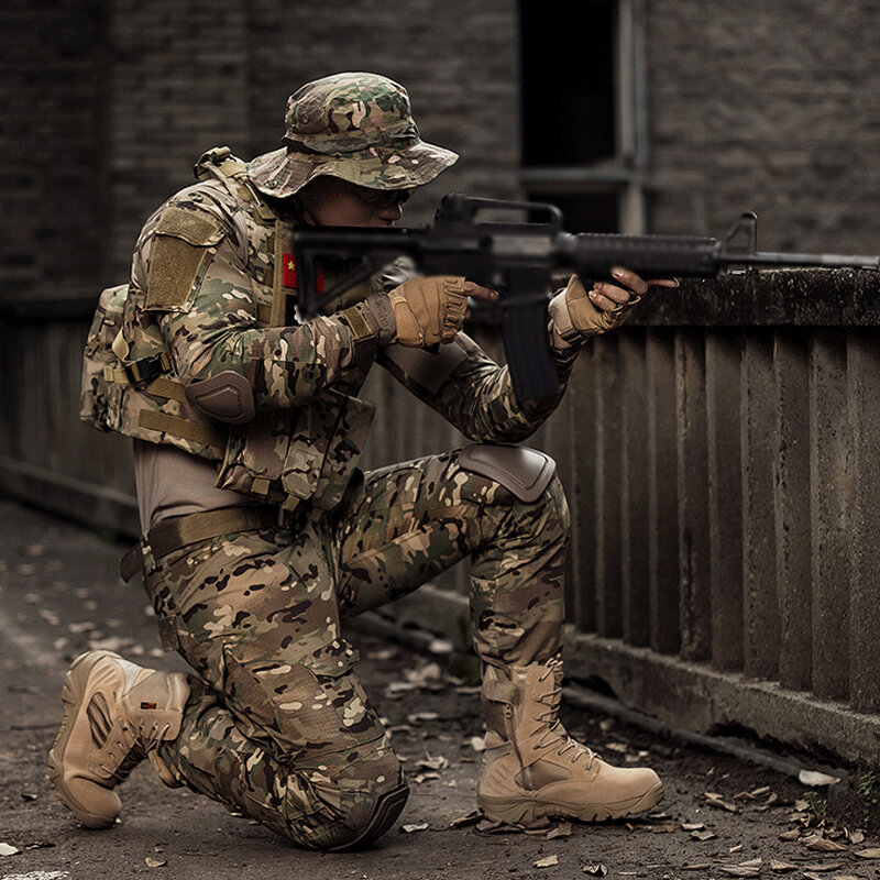 Camicia militare Mege Camouflage Army Tactical Battle Combat Shirt uomo donna USMC Softair Camisa Militar Costume forze speciali