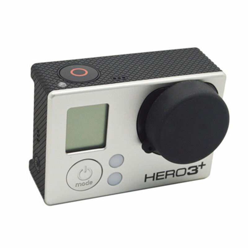 Orbmart-capa protetora de silicone lente para gopro hero 4 3 + 3, esportes câmera acessórios