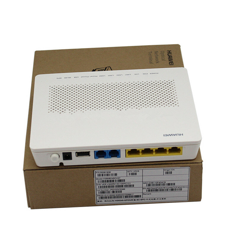 4pcs 90% new HUAWEI  HG8245A/8346R/8346m GPON ONU ONT 4*FE+2*POTS, SIP, Wifi+Usb Double Protocol English Version With Best Price