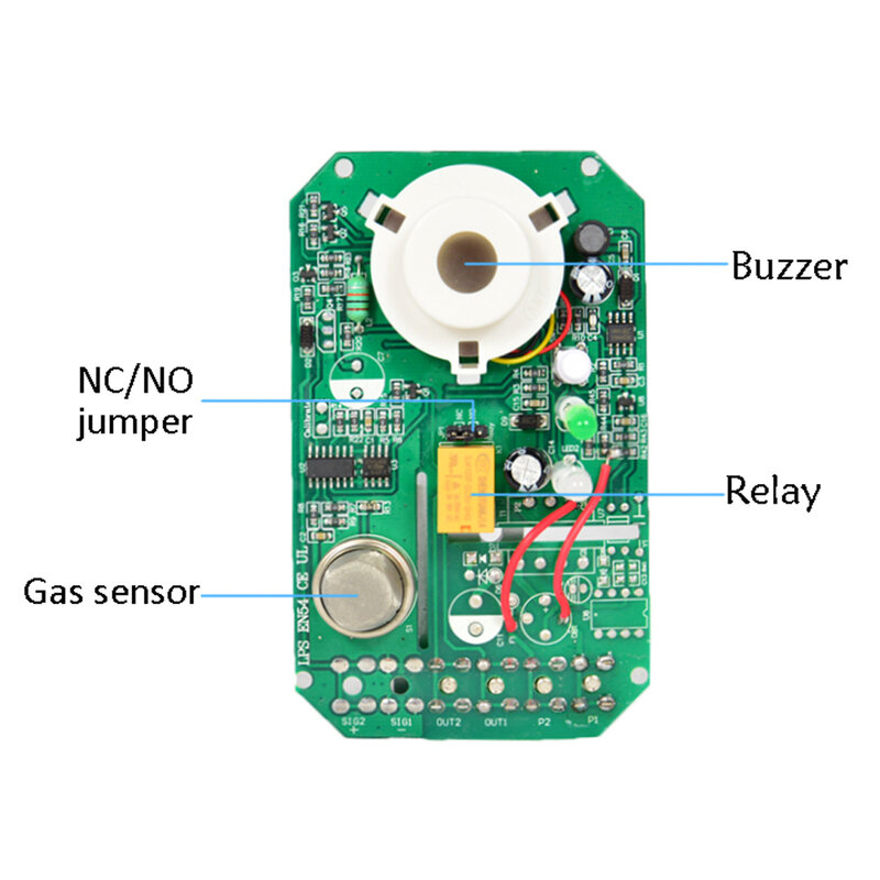 1 pz allarme di sicurezza domestica cablato rilevatore di Gas naturale a parete sensore di Gas gpl CH4 perdita cucina allarme Gas combustibile