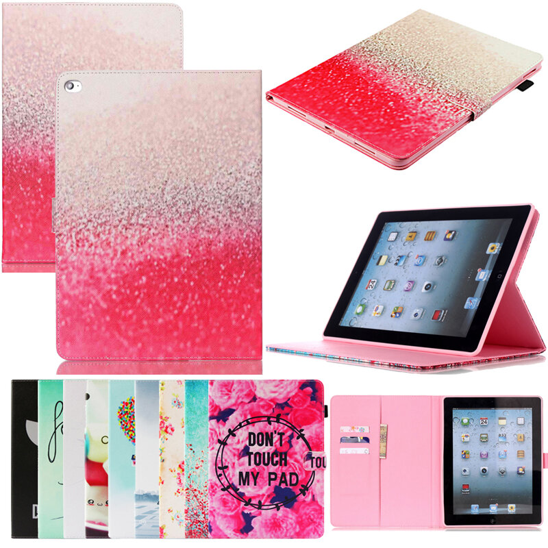 Tablet A1538 A1550 Funda Für iPad mini 4 7,9 zoll Luxus Cartoon Print Leder Wallet Magnetic Flip Fall Abdeckung Coque shell Stehen
