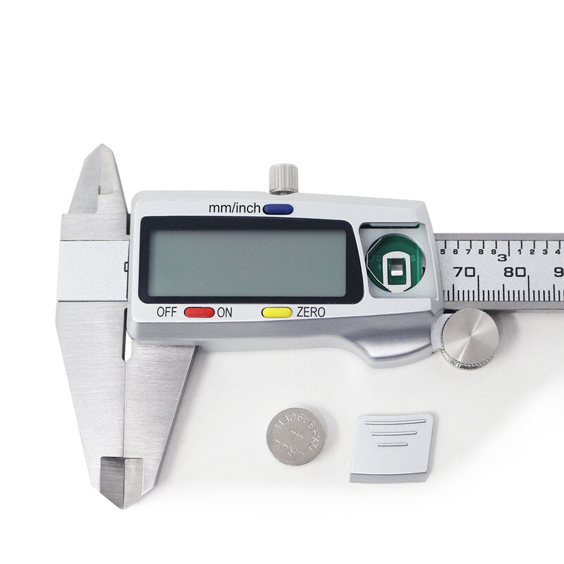 Calibrador electrónico de Metal Digital, herramienta de medición Vernier de acero inoxidable de 150mm, 6 pulgadas, regla Digital