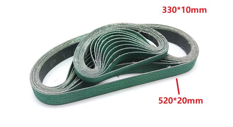 New 15pcs 330*10mm Zirconium corundum belt Abrasive Sanding Belt for Metal belt grinder 577F