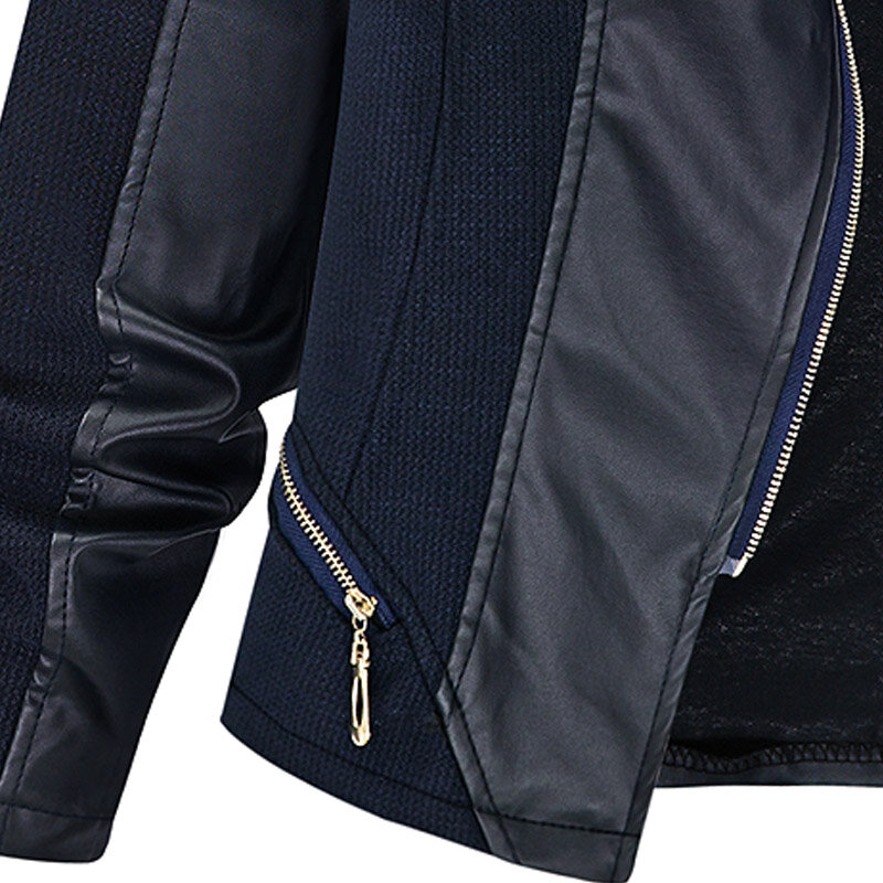 Outono inverno moda quente casacos de plutônio manga longa era fino preto falso jaqueta de couro feminino roupas xl-5xl