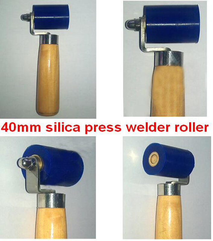 Darmowa wysyłka 40mm żel krzemionkowy presssure spawacz rolki szczypta roller dla podręczny gorące wiatrówka/opalarka/z tworzywa sztucznego spawacz akcesoria.