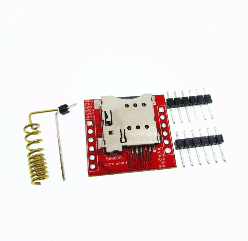 Sim800l gprs gsm módulo placa de núcleo cartão microsim quad-band ttl porta serial