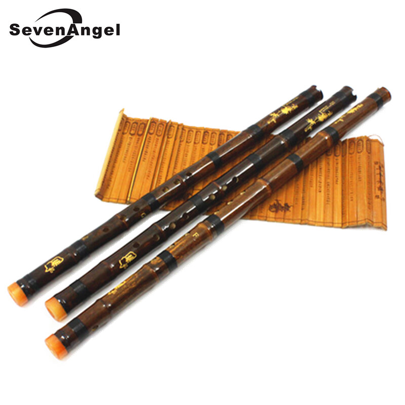 Dizi Xiao Professional roxo bambu flauta, instrumento da música clássica chinesa, Vertical Piccolo Shakuhachi