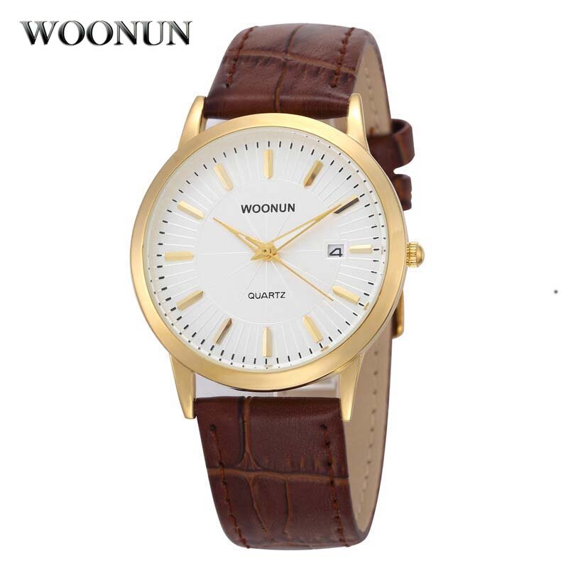 Luxury Gold Watches Men Mens Watches Waterproof Quartz Ultra Thin Watches Leather Men's Watches Relogio Masculino horloge heren