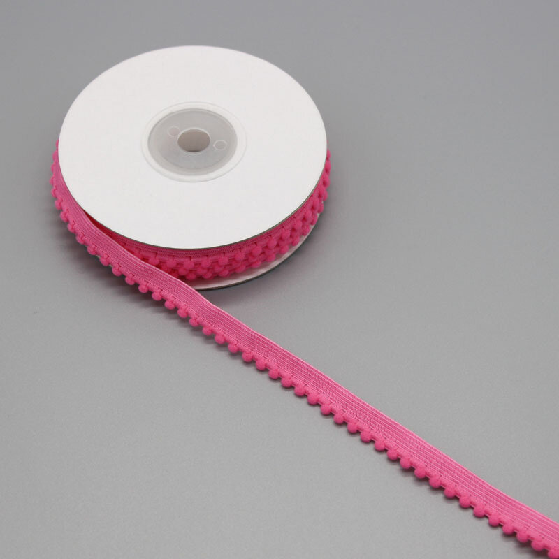 10 MM Pom Pom Cắt Bóng Fringe Ribbon DIY May Phụ Kiện Ren Eastic Cho Bên Nhà Trang Trí