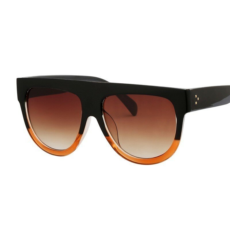 نظارة شمسية نسائية كبيرة الحجم بتصميم كلاسيكي على شكل درع ماركة Luxy نظارة شمسية بإطار كبير ببرشام ظلال نظارات شمسية للسيدات UV400