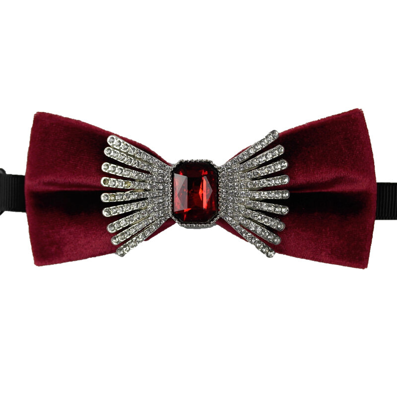 New Free Shipping men's male fashion casual man high-end ruby knot bow tie fashion gown dress accessory necktie Headwear velvet