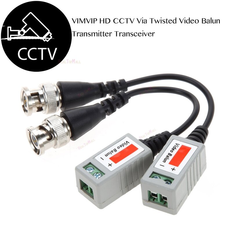 Baru AHD/CVI/TVI Memutar BNC Video CCTV Balun Pasif Transceiver UTP Balun BNC Cat5 CCTV UTP Video Balun