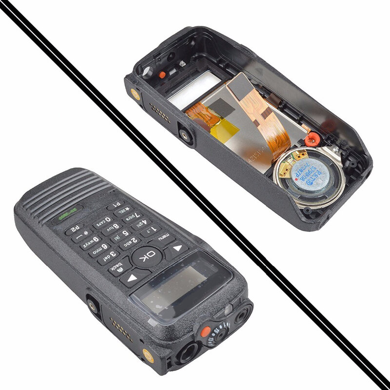 PMLN4646 Full-Keyboard  Housing Case With Speaker And LCD Screen Display For XIR P8268 XPR6550 DP3600 Two Way Radios