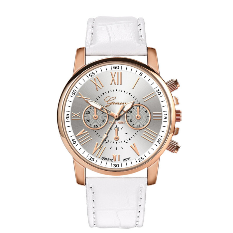 GENEVA Leather Quartz Watch Women Ladies Fashion Bracelet Wrist Watch Wristwatches Clock relogio feminino masculino reloj mujer