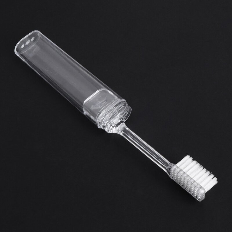 Cepillo de dientes plegable portátil para viajes al aire libre, accesorio de plástico para acampar, Mar28