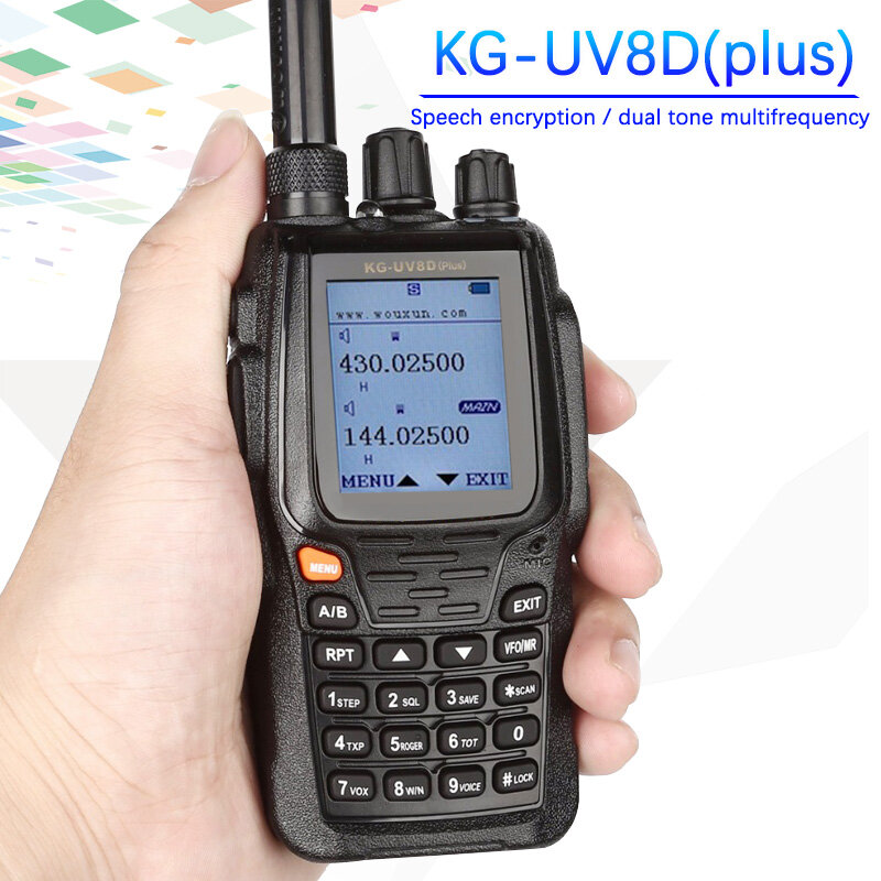 ใช้กับ Walkie Talkie Wouxun KG-UV8D Plus Dual Band VHF และ UHF วิทยุ Dual จอแสดงผล Duplex (KG-UV8D รุ่นอัพเกรด)