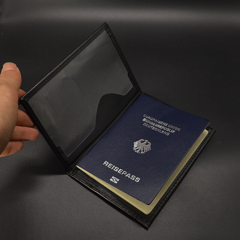 Jerman Sampul Paspor Wanita Dompet Perjalanan Paspor Pemegang Case Kulit PU untuk Paspor Reisepass Deutschland Pelindung