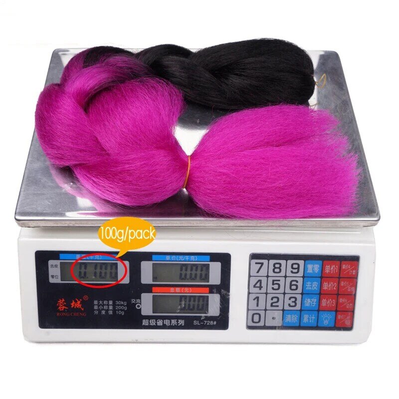 LISIHAIR Ombre Jumbo synthétique tressage cheveux 88 couleur disponible Crochet Extensions de cheveux Jumbo tresses coiffures