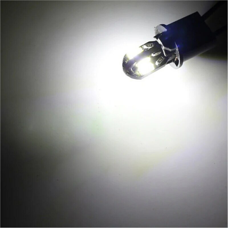 100pcs T10 LED W5W 194 Car Light Auto Wedge Lamp Clearance Light Reading Bulb 8SMD 5630 Warm White Red Ice Blue Yellow DC 12V