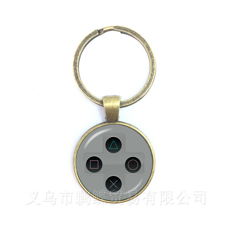 Vintage Video Game Controller Keychains Cool Men Gaming Gamer Jewelry Gift Retro Controller Gamepad Key Picture Keyring