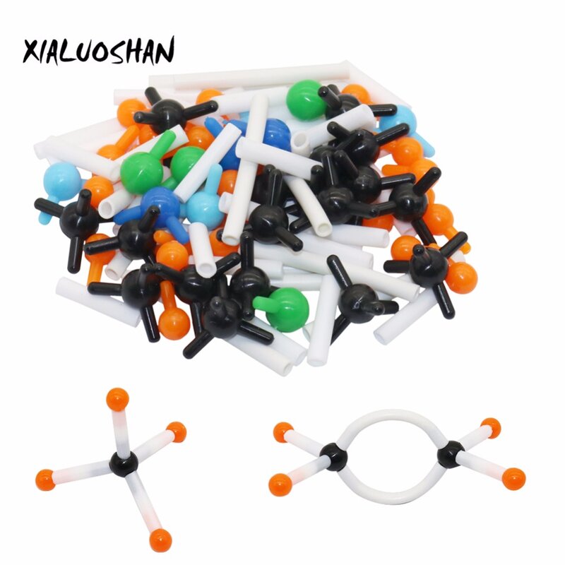 Modelo de estructura Molecular en miniatura, Kit de modelo Molecular de 9mm, química General y orgánica para la enseñanza escolar e investigación de laboratorio