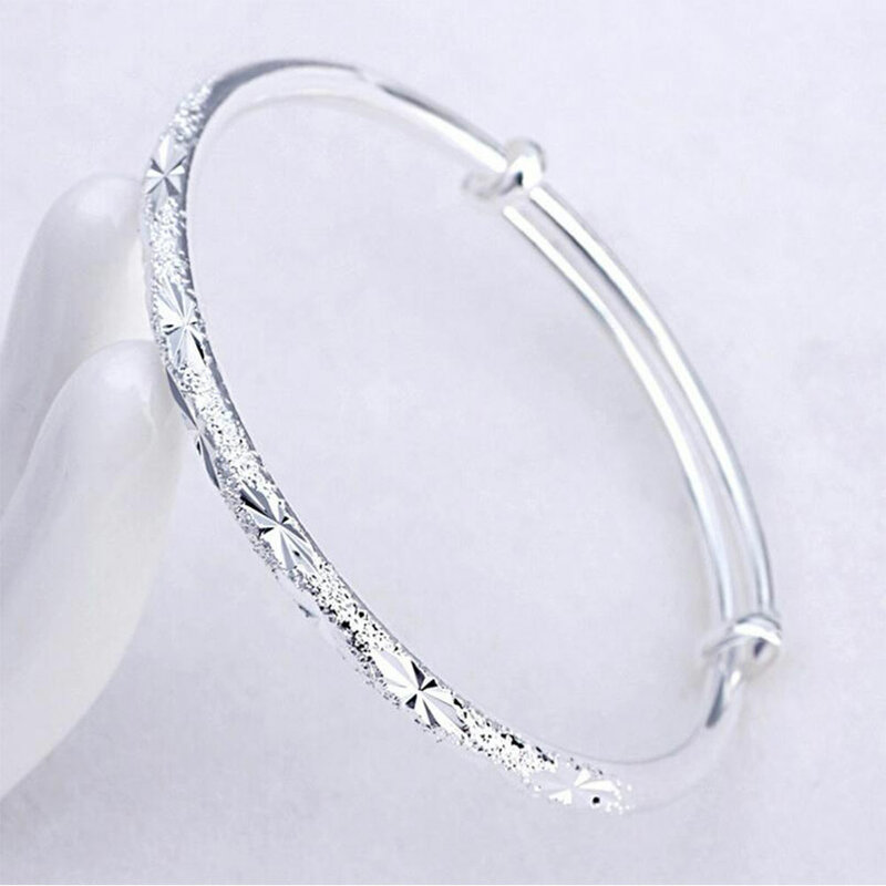 925 pulseiras de prata esterlina ajustável esfrega estrela pulseiras & pulseiras para feminino pulseras presente dos namorados S-B62