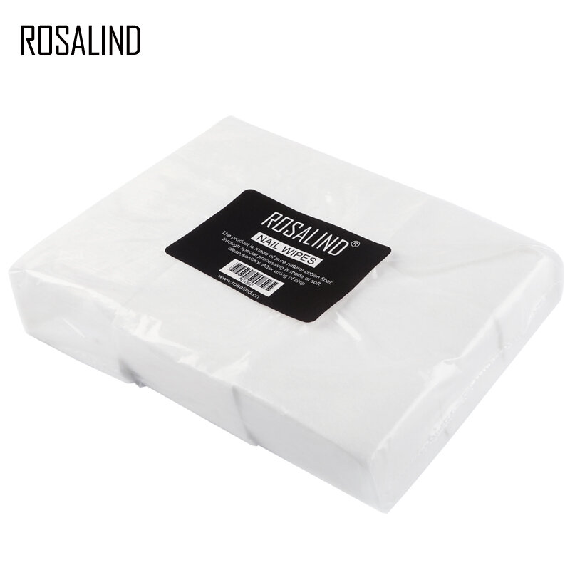 Rosalind lint livre guardanapos desengraxador de unhas 700 pçs/lote removedor de esmalte toalhetes algodão desengraxar unha arte manicure ferramenta