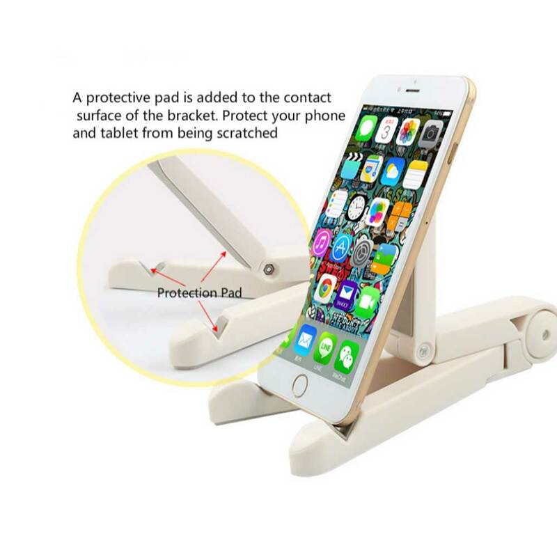 Foldable Phone Tablet Stand Holder Adjustable Desktop Mount Stand Tripod Table Desk Support for IPhone IPad Mini 1 2 3 4 Air Pro