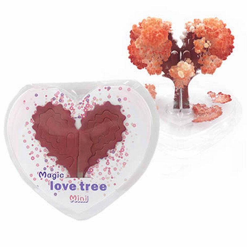 2019 75mm H Red Visual Magic rosnące papierowe drzewo miłości magiczne kochające serce choinki dziecięce zabawki naukowe dla dzieci nowość